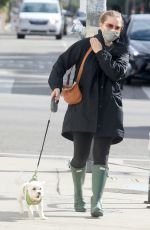 AMY ADAMS Out wtih Her Dogs in Los Angeles 03/10/2021
