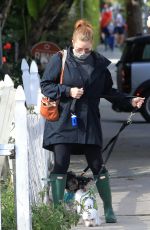 AMY ADAMS Out wtih Her Dogs in Los Angeles 03/10/2021