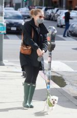 AMY ADAMS Out wtih Her Dogs in Los Angeles 03/10/2021