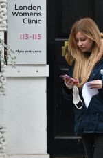 AMY HART Leaves a Family Planning Clinic in London 03/18/2021