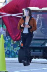 ANA DE ARMAS on the Set of The Gray Man in Los Angeles 03/24/2021
