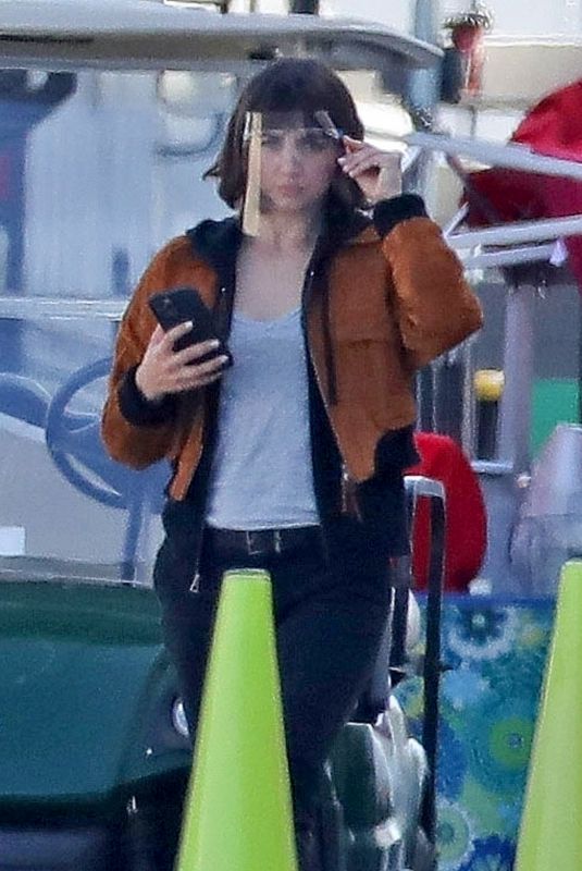 ANA DE ARMAS on the Set of The Gray Man in Los Angeles 03/24/2021