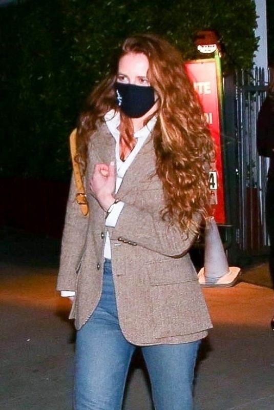 ANNA OSCEOLA Leaves Grammy Afterparty at Giorgio Baldi in Santa Monica 03/15/2021