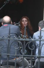 ANNABELLE WALLIS on the Set of The Silence Of Mercy in Dublin 03/03/2021