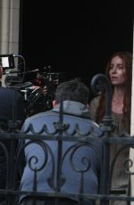 ANNABELLE WALLIS on the Set of The Silence Of Mercy in Dublin 03/03/2021