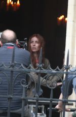 ANNABELLE WALLIS on the Set of The Silence Of Mercy in Dublin 03/03/2021