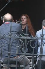 ANNABELLE WALLIS on the Set of The Silence Of Mercy in Dublin 03/03/2021