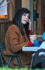 ANNE HATHAWAY Out for Dinner in Los Angeles 03/17/2021