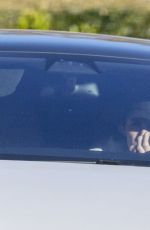 ARIANA GRANDE and Dalton Gomez Out Driving in Montecito 03/30/2021