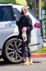 ASHLEE SIMPSON at Menchie;s in Los Angeles 03/16/2021