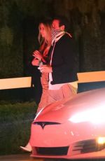 ASHLEY BENSON Out for Dinner in Los Angeles 03/14/2021