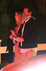 ASHLEY BENSON Out for Dinner in Los Angeles 03/14/2021