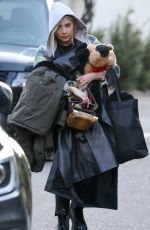 ASHLEY BENSON Out with her Dog in Encino 03/10/2021