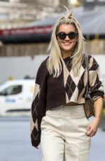 ASHLEY ROBERTS aat Heart Radio Breakfast Show in London 03/11/2021