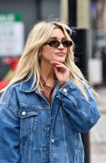 ASHLEY ROBERTS in Double Denim at Global Studios in London 03/16/2021