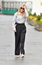 ASHLEY ROBERTS Leaves Global Studios in London 03/29/2021