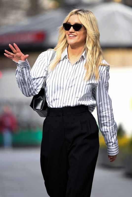 ASHLEY ROBERTS Leaves Global Studios in London 03/29/2021