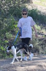 AVA PHILLIPPE Out Hiking with Her Dog in Brentwood 03/19/2021