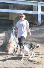 AVA PHILLIPPE Out Hiking with Her Dog in Brentwood 03/19/2021