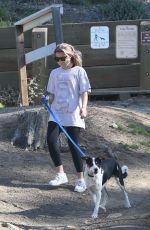 AVA PHILLIPPE Out Hiking with Her Dog in Brentwood 03/19/2021