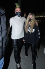 AVRIL LAVIGNE and Mod Sun at BOA Steakhouse in West Hollywood 03/05/2021