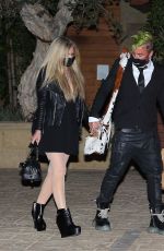 AVRIL LAVIGNE and Mod Sun at Giorgio Baldi in Santa Monica 03/02/2021