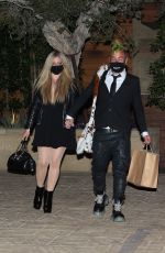 AVRIL LAVIGNE and Mod Sun at Giorgio Baldi in Santa Monica 03/02/2021