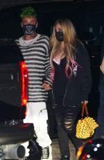 AVRIL LAVIGNE and Mod Sun at Nobu in Malibu 03/26/2021