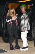 AVRIL LAVIGNE and Mod Sun at Nobu in Malibu 03/26/2021