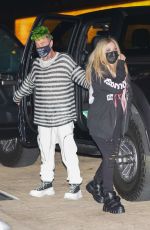 AVRIL LAVIGNE and Mod Sun at Nobu in Malibu 03/26/2021