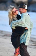 AVRIL LAVIGNE and Mod Sun Out at a Beach in Santa Monica 03/11/2021