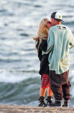 AVRIL LAVIGNE and Mod Sun Out at a Beach in Santa Monica 03/11/2021