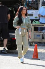 BECKY G Takes a Break while Shooting a Commercial in Los Angeles 03/30/2021