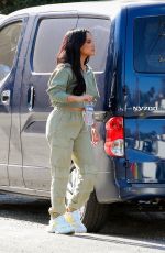 BECKY G Takes a Break while Shooting a Commercial in Los Angeles 03/30/2021