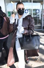 BELLA and GIGI HADID and IRINA SHAYK Arrives in Milan 02/28/2021