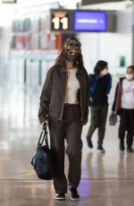 BELLA HADID at Charles De Gaulle Airport in Paris 03/06/2021