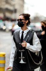 BELLA HADID Heading to a Starbucks in Paris 03/05/2021