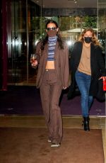 BELLA HADID Leaves Her Hotel in Paris 03/04/2021
