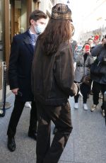 BELLA HADID Leaves Her Hotel in Paris 03/06/2021