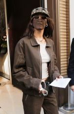 BELLA HADID Leaves Her Hotel in Paris 03/06/2021
