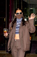 BELLA HADID Leaves Mandarin Oriental Hotel in Paris 03/04/2021