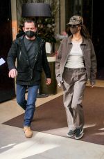 BELLA HADID Leaves Mandarin Oriental Paris Hotel 03/06/2021