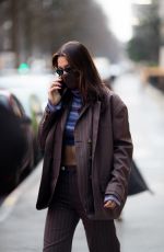 BELLA HADID Out and About in Paris 03/04/2021