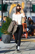 BELLA HADID Out for Lunch at Bar Pitti in New York 03/09/2021