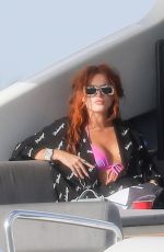 BELLA THORNE in Bikini at a Boat in Miami Beach 03/11/2021