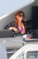 BELLA THORNE in Bikini at a Boat in Miami Beach 03/11/2021