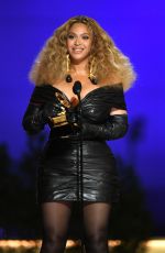 BEYONCE at 2021 Grammy Awards in Los Angeles 03/14/2021