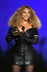BEYONCE at 2021 Grammy Awards in Los Angeles 03/14/2021