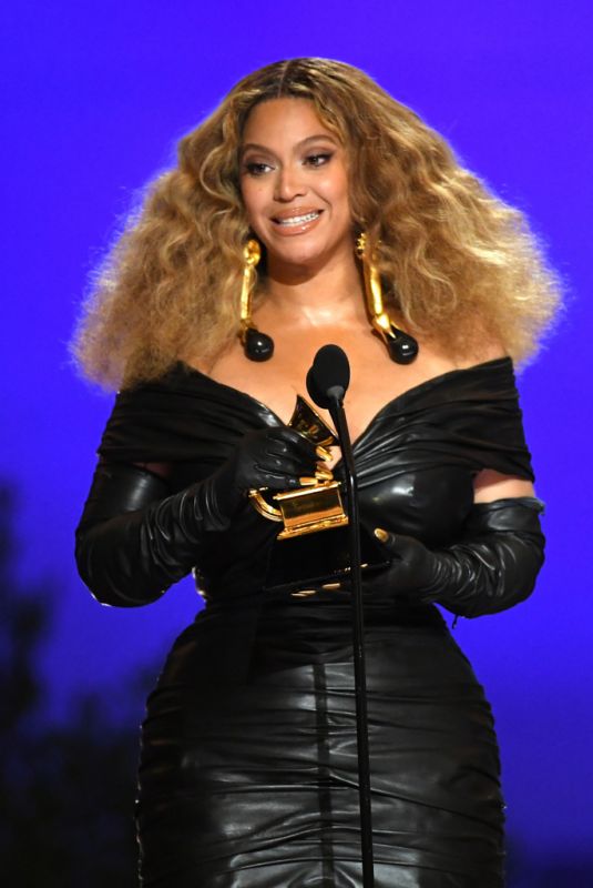 BEYONCE at 2021 Grammy Awards in Los Angeles 03/14/2021