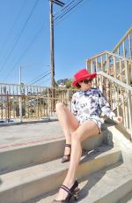 BIANCA BLANCO Out a Beach in Santa Monica 03/14/2021